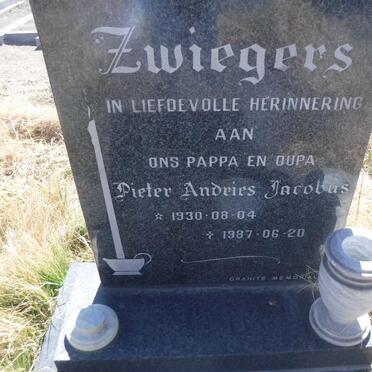 ZWIEGERS Pieter Andries Jacobus 1930-1987