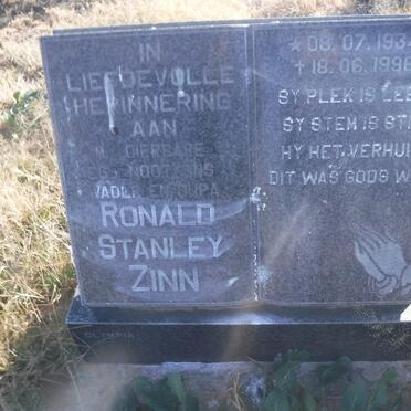 ZINN Ronald Stanley 1934 - 1996