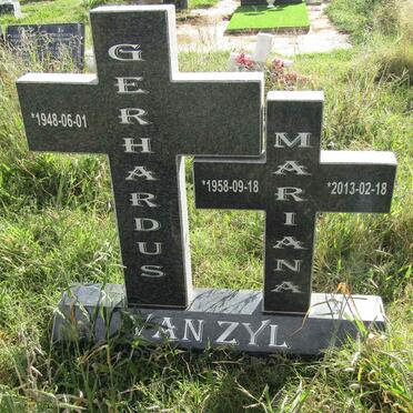 ZYL Gerhardus, van 1948 - &amp; Mariana 1958-2013