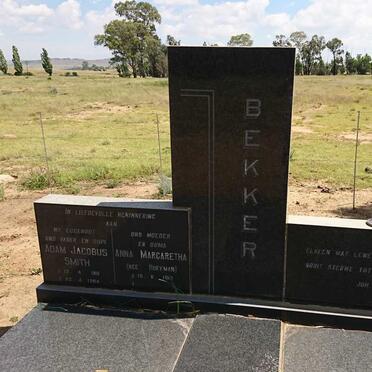 BEKKER Adam Jacobus Smith 1911-1984 &amp; Anna Margaretha HOFFMAN 1913-
