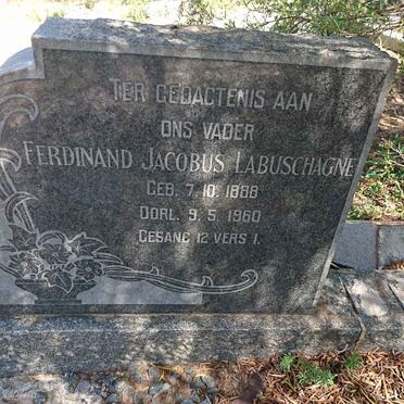 LABUSCHAGNE Ferdinand Jacobus 1888-1960