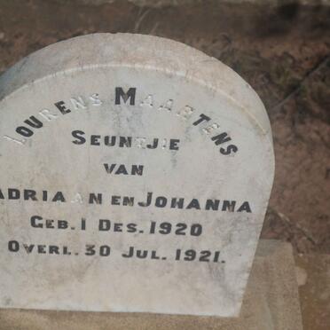 MAARTENS Lourens 1920-1921