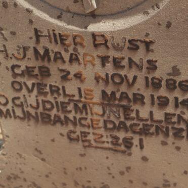 MAARTENS H.J. 1886-1914