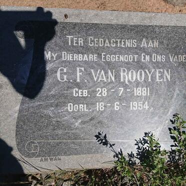ROOYEN G.F., van 1881-1954