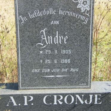 CRONJE A.P. 1905-1986