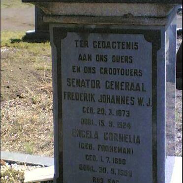 HATTINGH Frederik Johannes W.J. 1873-1924 &amp; Engela Cornelia FRONEMAN 1880-1969