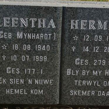 ? Herman 1934-2007 &amp; Leentha MYNHARDT 1940-1998