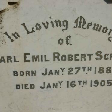 SCHULZ Carl Emil Robert 1886-1905