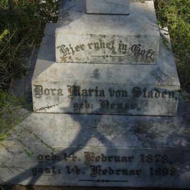 STADEN Dora Maria, von nee NENSS 1878-1898