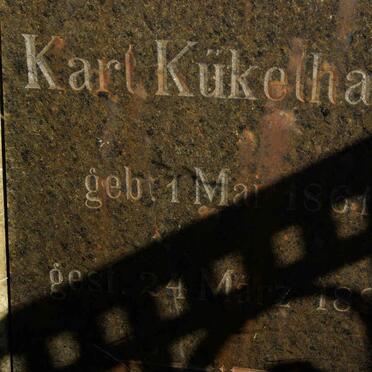 KÜKELHAUS Karl 1861-18?7