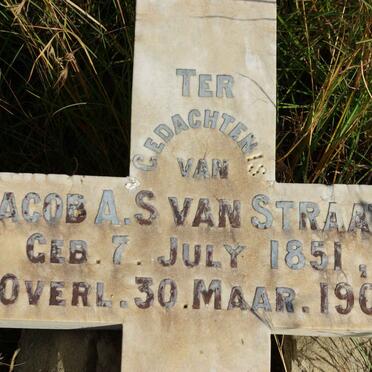 STRAATEN Jacob A.S., van 1851-1901