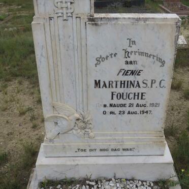 FOUCHE Marthina S.P.C. 1921-1947