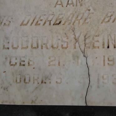 KLEINHANS Theodorus 1930-1932