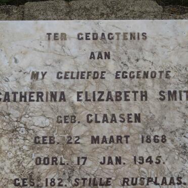 SMITH Catherina Elizabeth nee CLAASEN 1868-1945