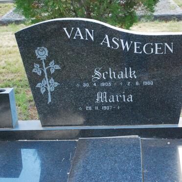 ASWEGEN Schalk, van 1905-1980 &amp; Maria 1907-