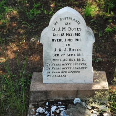BOTES D.J.M. 1910-1911 :: BOTES J.A.J. 1911-1912