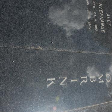 COMBRINK Alet Stephanus 1913-1987