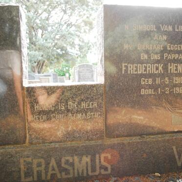 ERASMUS Frederick Hendrik 1910-1961