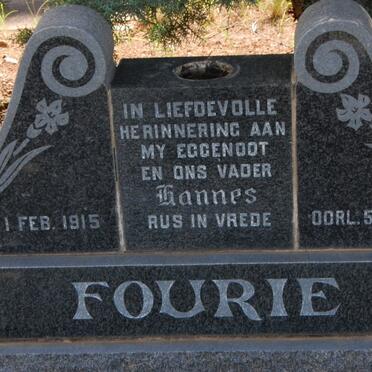 FOURIE Hannes 1915-1971