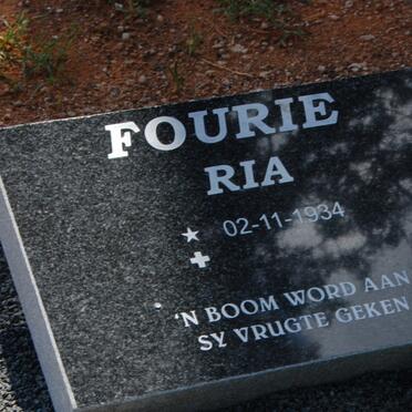 FOURIE Ria 1934-