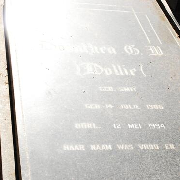 KOLBE ?.C.W. nee SMIT 1906-1994