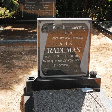 RADEMAN A.J.S. 1911-1990
