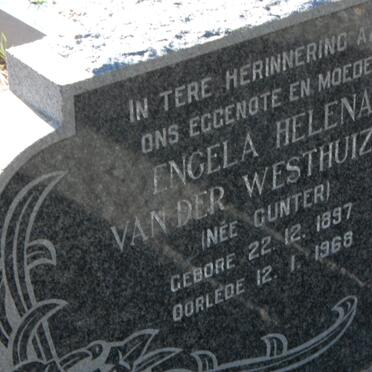 WESTHUIZEN Engela Helena, van der nee GUNTER 1897-1968