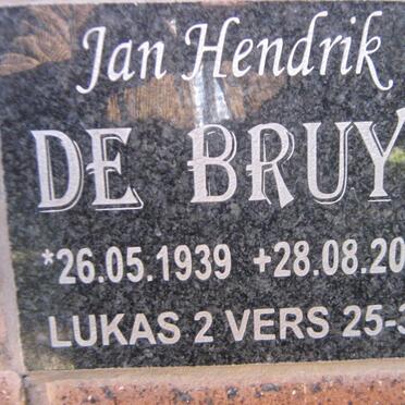 BRUYN Jan Hendrik, de 1939-2013