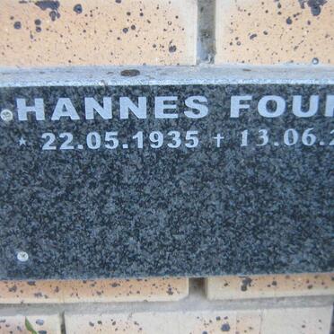 FOURIE Hannes 1935-2008
