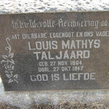 TALJAARD Louis Mathys 1864-1947