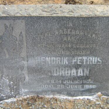 JORDAAN Hendrik Petrus 1902-1950