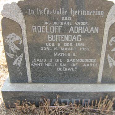 BUITENDAG Roeloff Adriaan 1891-1955