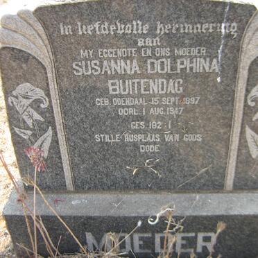 BUITENDAG Susanna Dolphina nee ODENDAAL 1897-1947