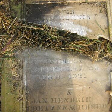 SCHREUDER Jan Hendrik Coetzee 1924-1925 :: ? April 1921