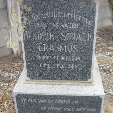 ERASMUS Hendrik Schalk 1894-1965