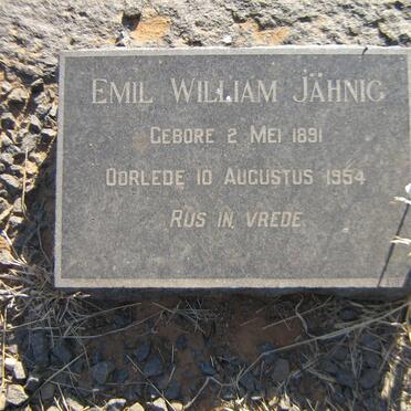 JÄHNIG Emil William 1891-1954