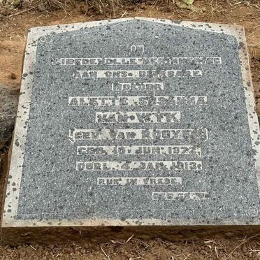 WYK Alette Susanna, van nee VAN ROOYEN 1872-1913