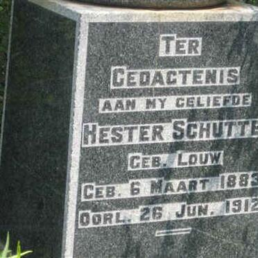 SCHUTTE Hester nee LOUW 1883-1912