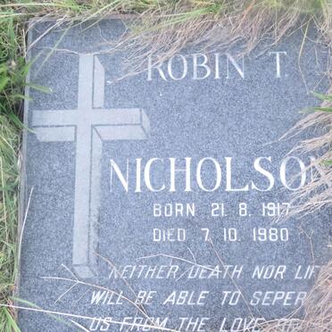 NICHOLSON Robin T. 1917-1980