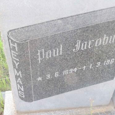 HEYMANS Paul Jacobus 1894-1963