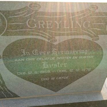 GREYLING Hester 1959-1976