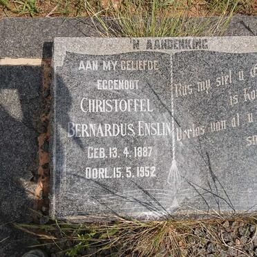 ENSLIN Christoffel Bernardus 1887-1952