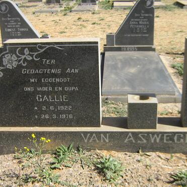ASWEGEN Callie, van 1922-1976