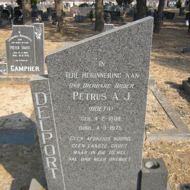 DELPORT Petrus A.J. 1888-1975
