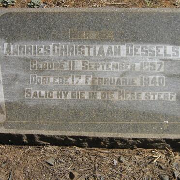 DESSELSS Andries Christiaan 1857-1940