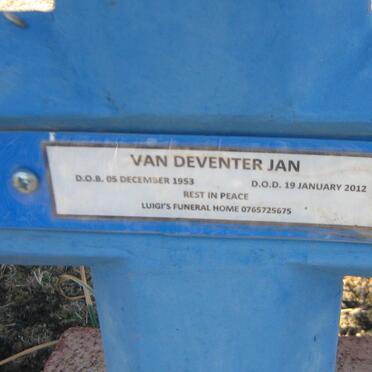 DEVENTER Jan, van 1953-2012