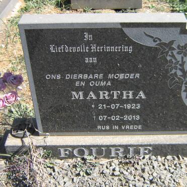 FOURIE Martha 1923-2013