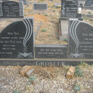 GROBLER Jan du Plessis 1896-1961 &amp; Susanna Maria GREYLING 1905-1977