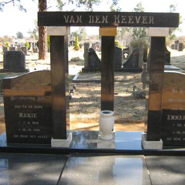 HEEVER Manie, van den 1919-1981 &amp; Emmarentia 1927-1981