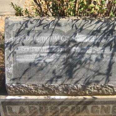 LABUSCHAGNE Gert B.C. 1886-1957 &amp; Elizabeth J.M.C. SWART 1890-1959